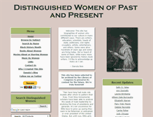 Tablet Screenshot of distinguishedwomen.com